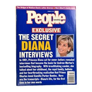 People Magazine Oct 13 1997 Princess Diana Secret Interviews Camilla Excellent